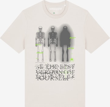 T-Shirt 'Be The Best' Watapparel en blanc : devant