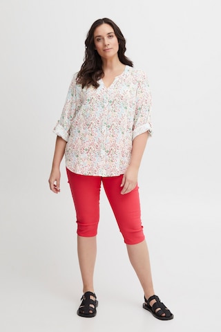 Fransa Curve Blouse 'Bobbi' in Roze