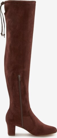 LASCANA Over the Knee Boots in Brown
