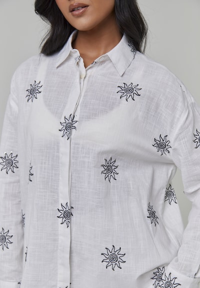 South Beach Chemisier en marine / blanc, Vue avec produit