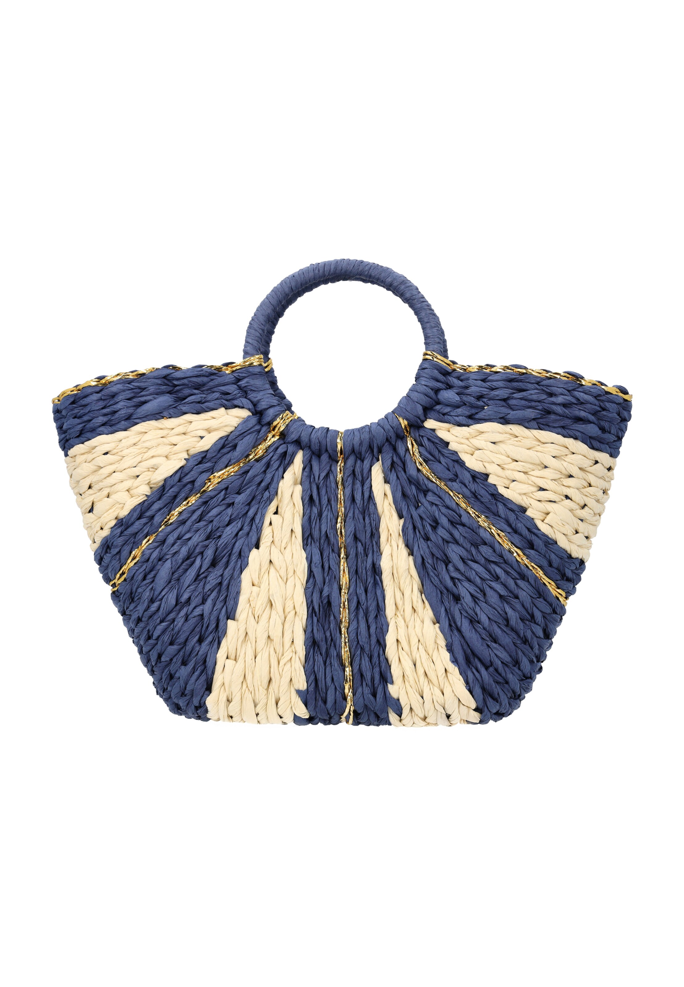 usha FESTIVAL Handtas in de kleur Beige / Navy, Productweergave