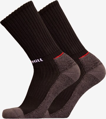 UphillSport Athletic Socks 'VIRVA' in Black: front