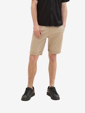 TOM TAILOR Regular Shorts in Braun: predná strana