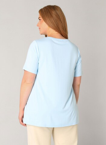 BASE LEVEL CURVY Shirt 'Alba' in Blue
