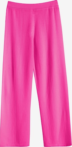 Chinti & Parker Wide Leg Bukser 'Basics' i pink: forside