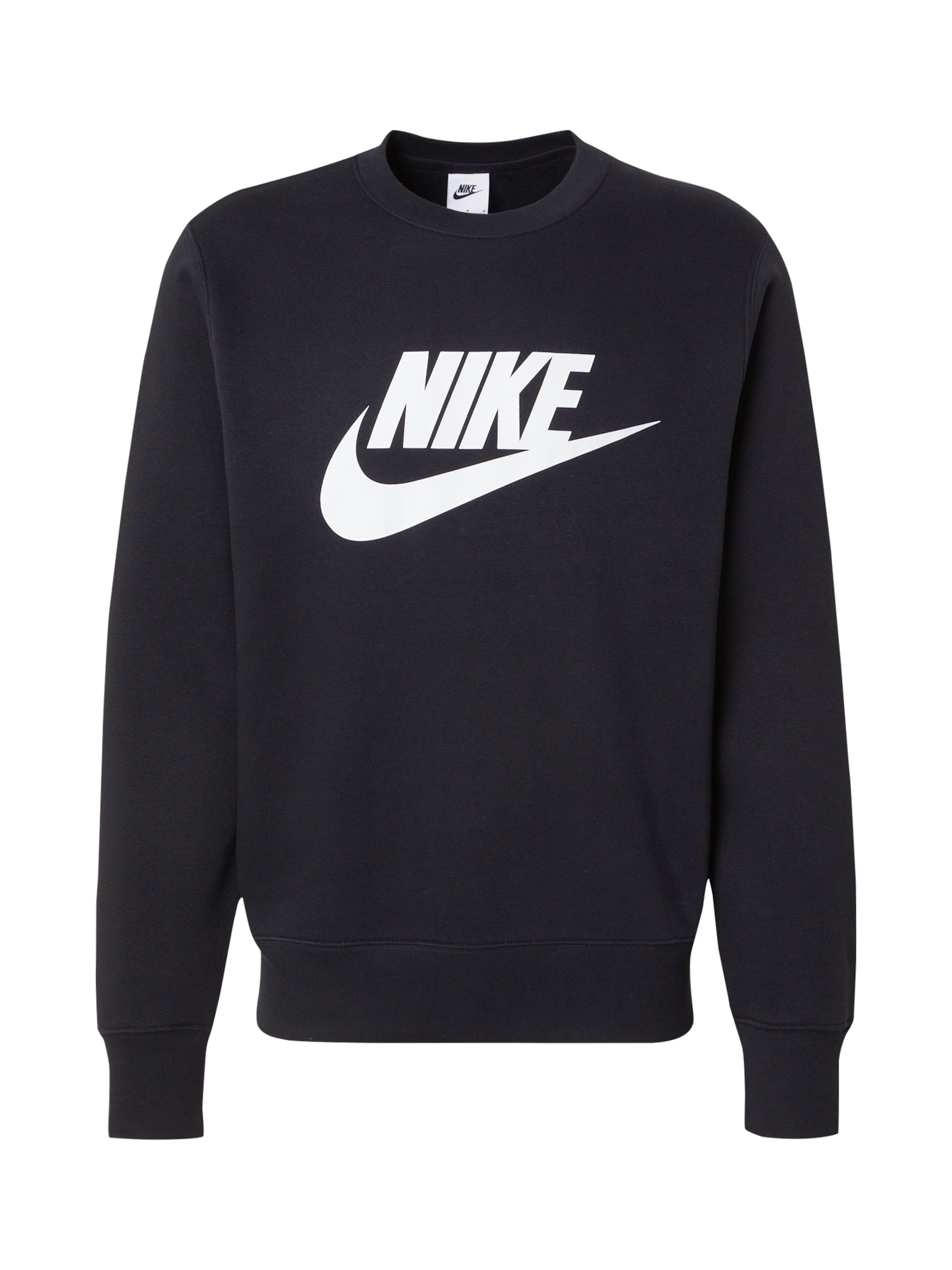 Nike Sportswear Sweatshirt 'CLUB' in Black: front