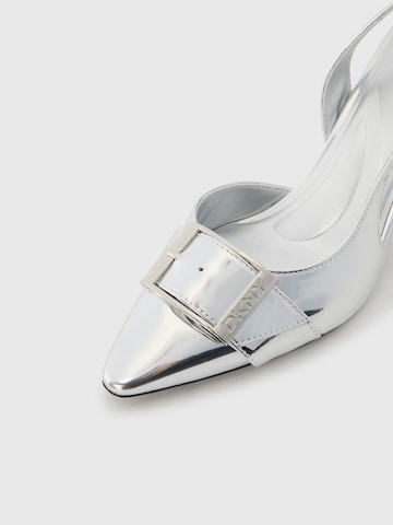 DKNYCipele s potpeticom i otvorenom petom 'Neaira' - srebro boja