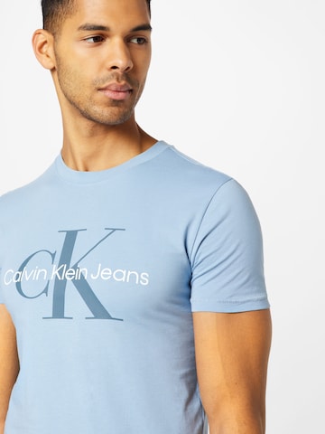 Calvin Klein Jeans Tričko - Modrá