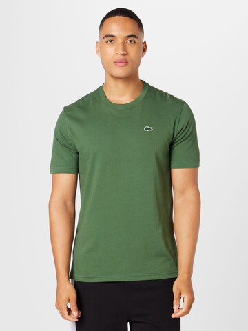 Lacoste Sport - Camiseta funcional en verde: frente