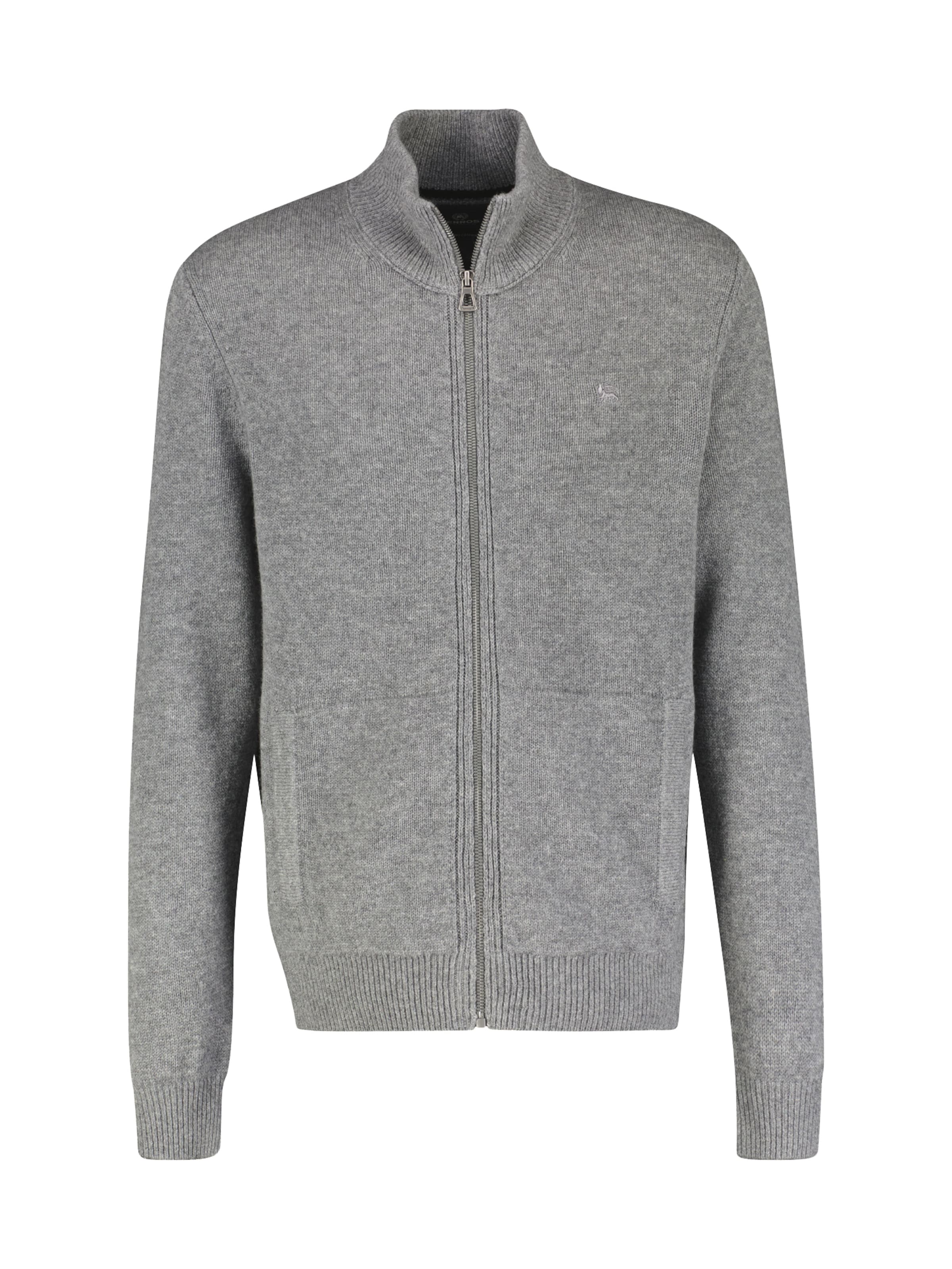 LERROS Strickjacke in Grau: Vorderseite