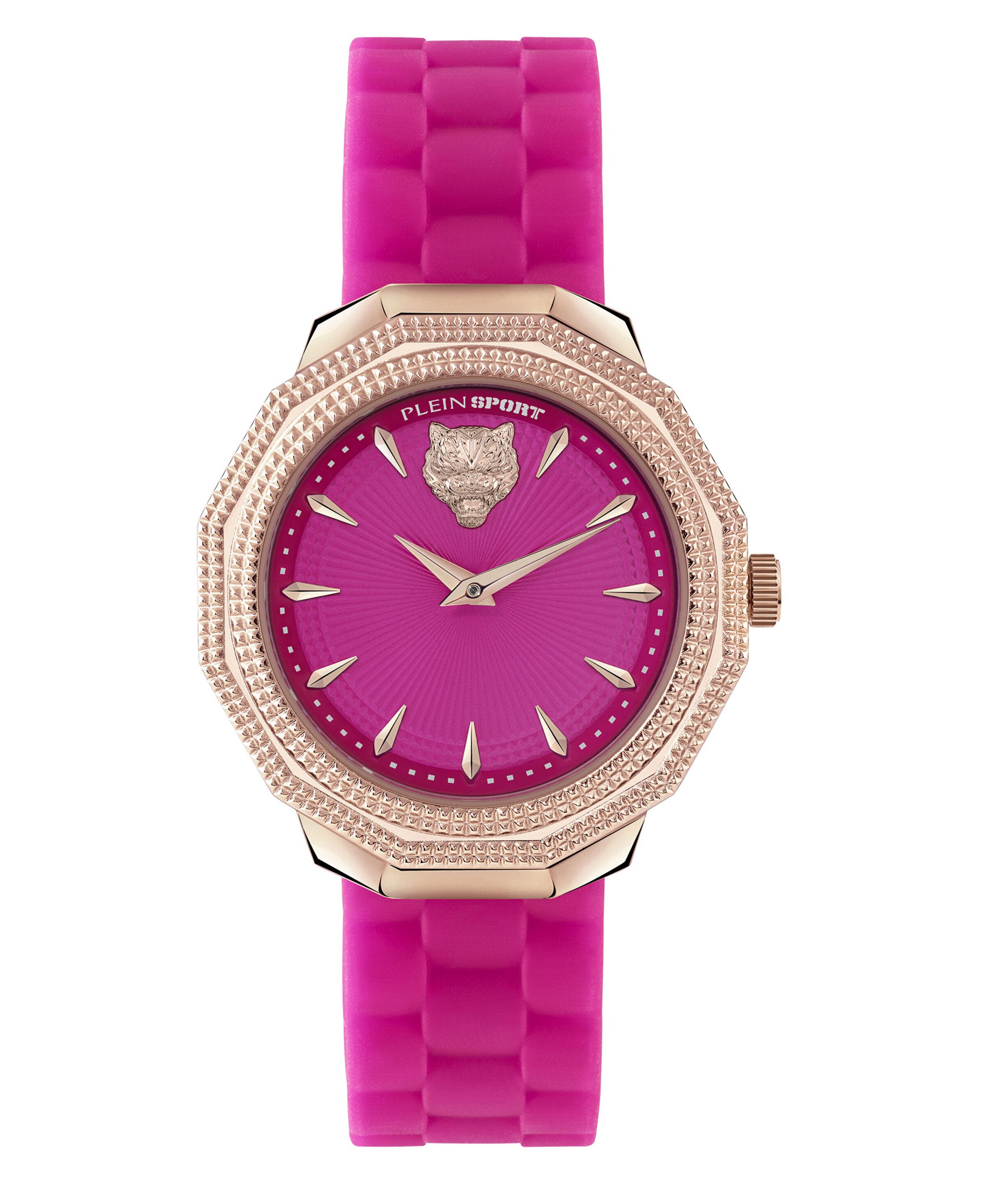 Plein Sport Analogt ur i pink: forside