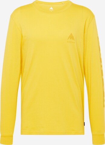 BURTON Klasický střih Funkční tričko 'Elite' – žlutá: přední strana