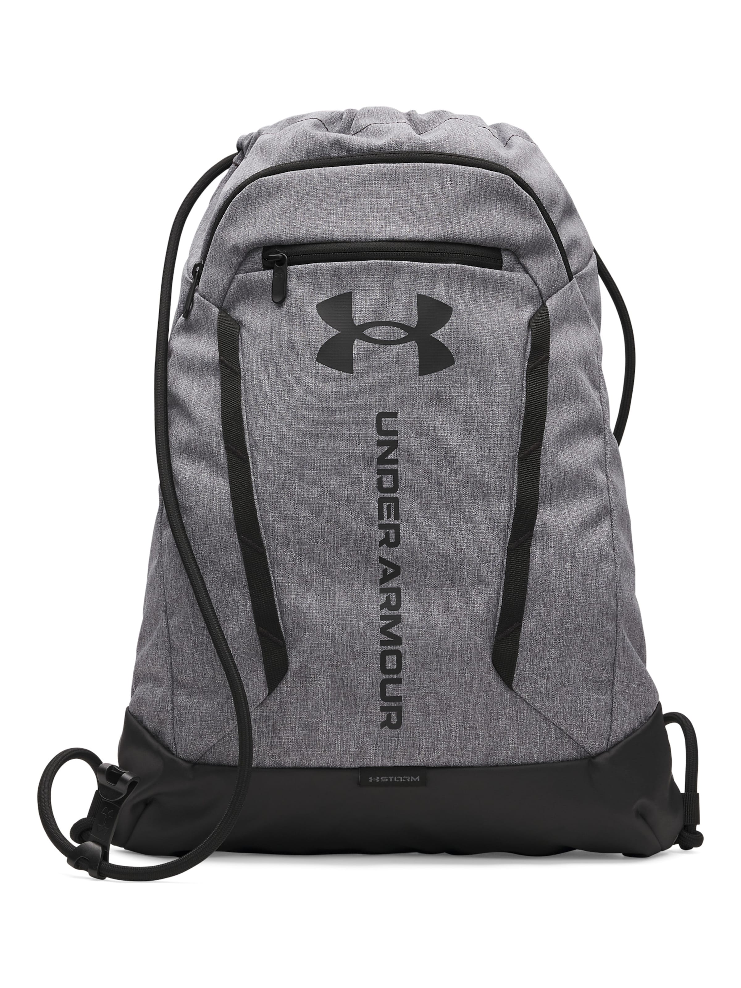 UNDER ARMOUR Sports gym bag 'Hustle' in Grey: front