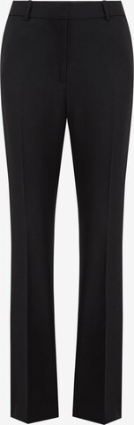 Coupe slim Pantalon à plis WE Fashion en noir : devant