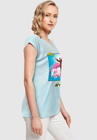 ABSOLUTE CULT T-Shirt 'Deadpool - Unicorn Battle' in Blau