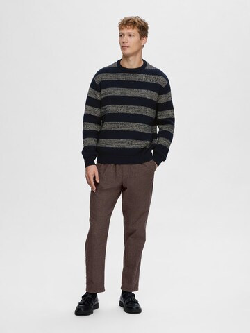 SELECTED Slimfit Broek in Bruin