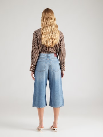 BOSS Wide Leg Jeans 'EMMA' in Blau