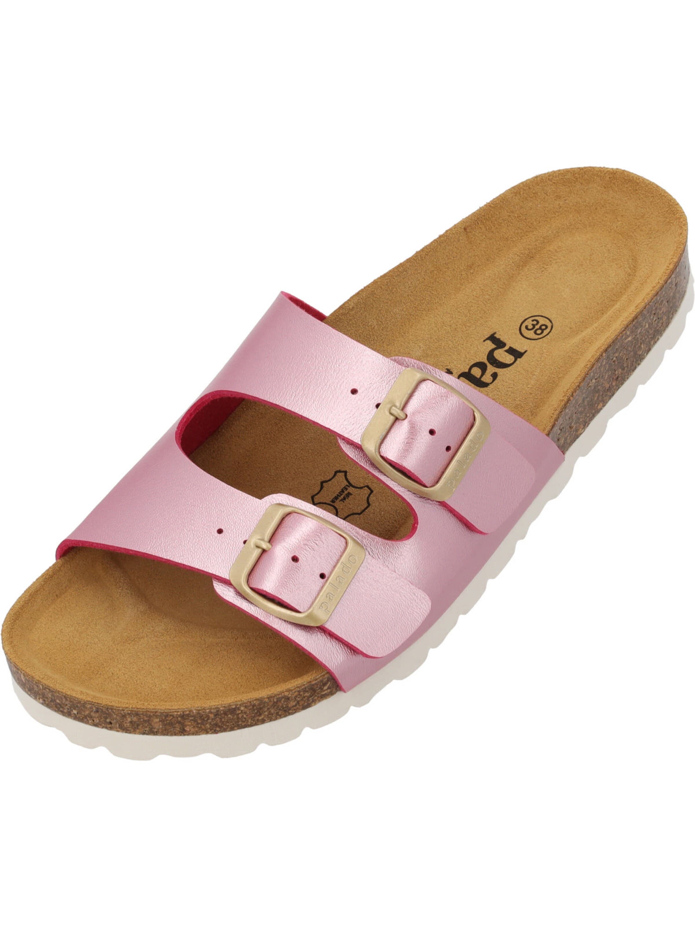 Palado Pantolette 'Palado Milos Metallic'‌‌‌‌‌‌‌‌‌ in Pink: Vorderseite