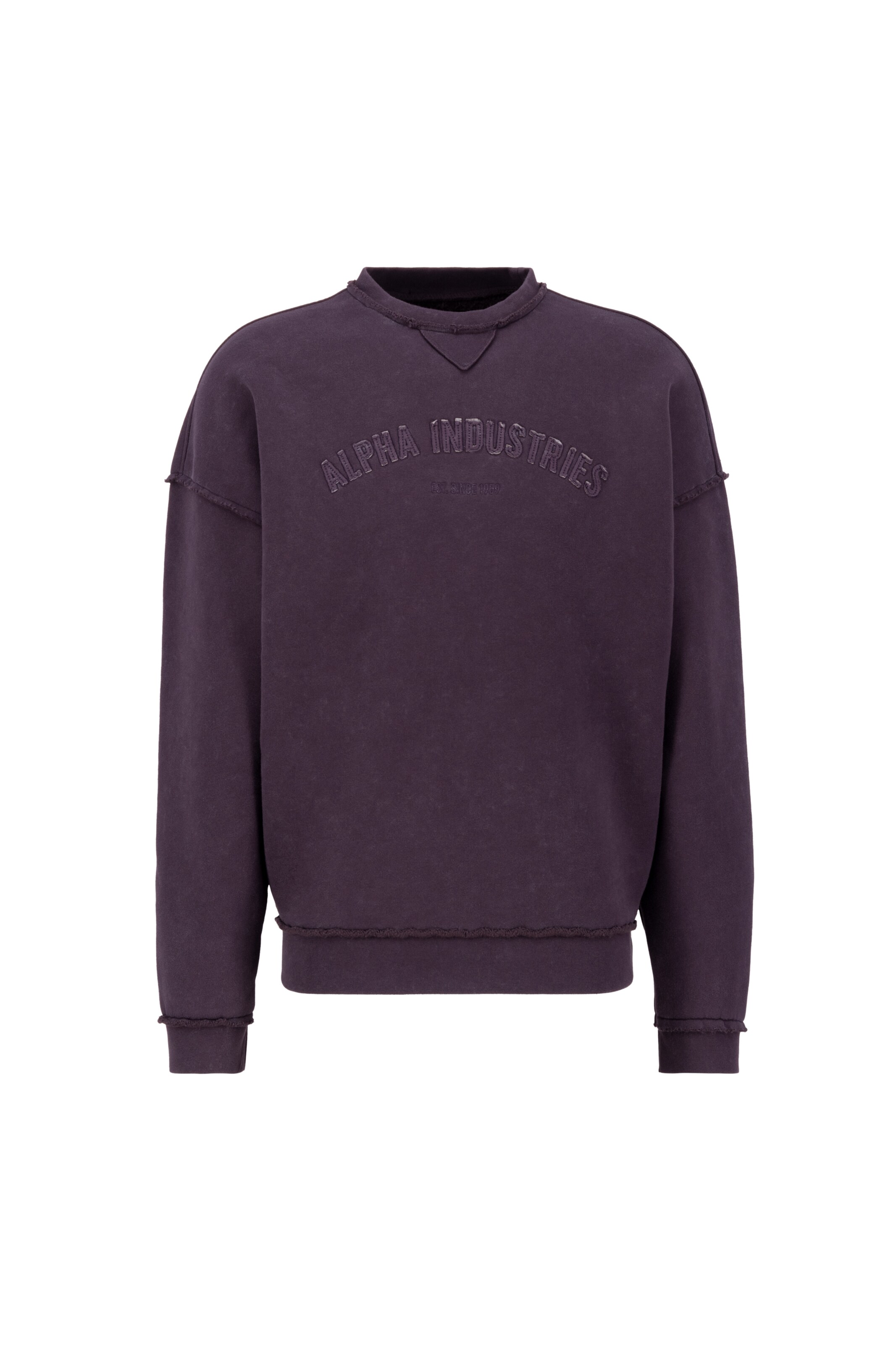 Felpa di ALPHA INDUSTRIES in lilla: frontale