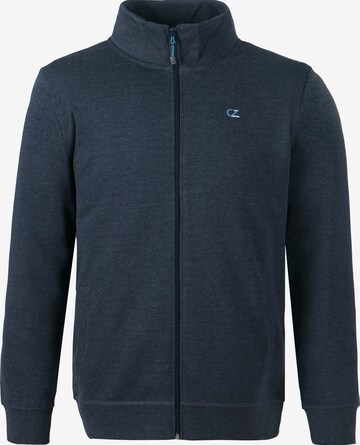 Cruz Zip-Up Hoodie 'Pitt' in Blue: front