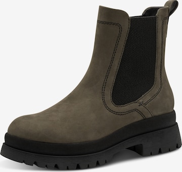 Boots chelsea di Tamaris in verde: frontale