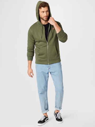 LEVI'S ® Tepláková bunda 'Zip Up Hoodie' - Zelená