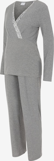MAMALICIOUS Pijama 'Kehla' en gris moteado / blanco, Vista del producto