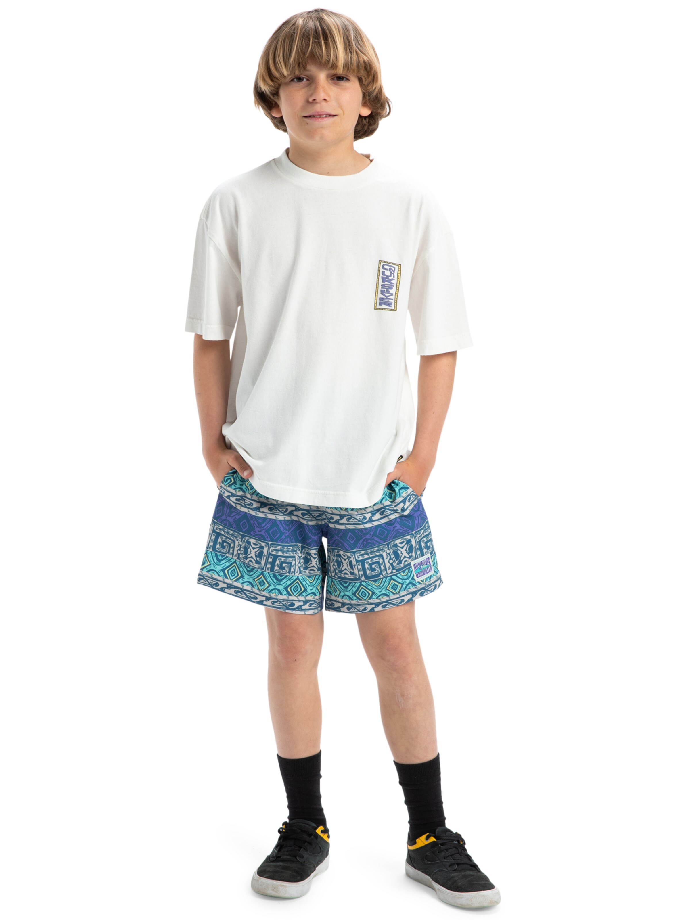 T-Shirt 'Sunrise Bowl' QUIKSILVER en blanc