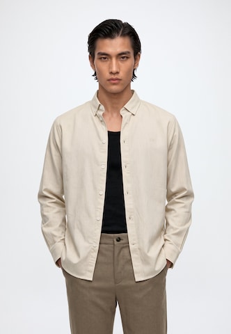 Coupe regular Chemise 'Mill' Kronstadt en blanc : devant
