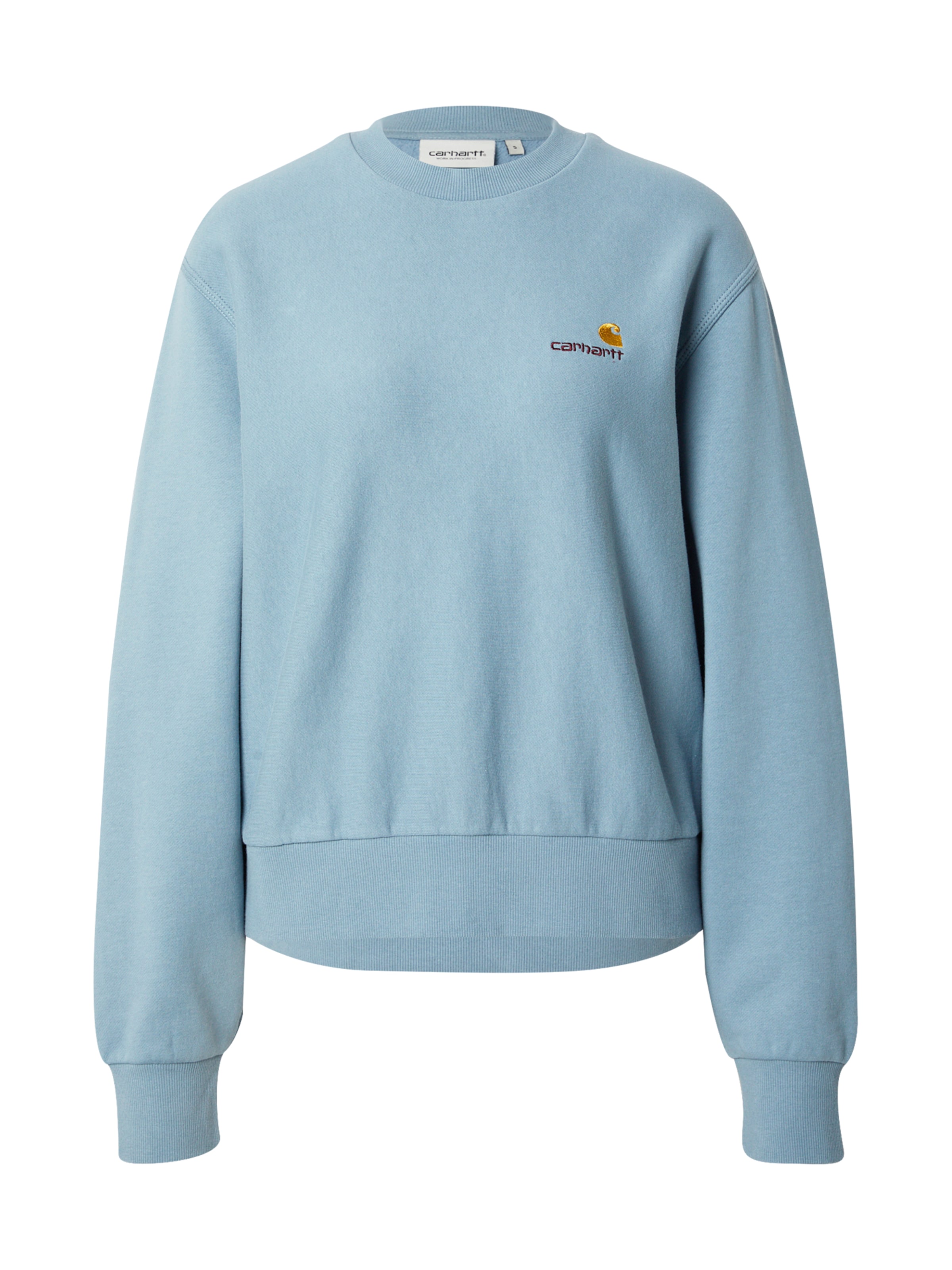 Carhartt WIP Sweatshirt 'American Script' in Blau: Vorderseite