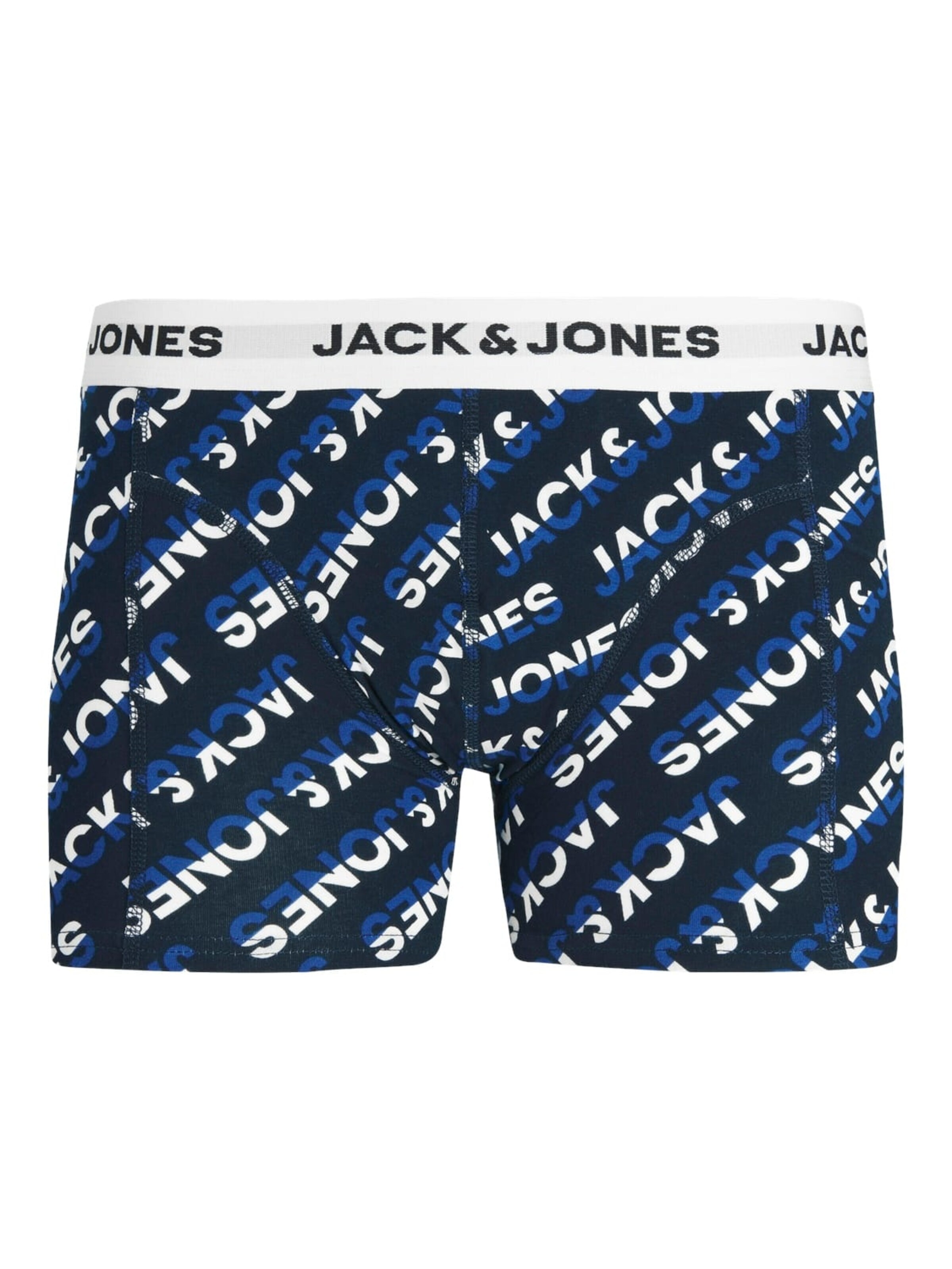 JACK & JONES Boxershorts 'Logo' in Wit: voorkant
