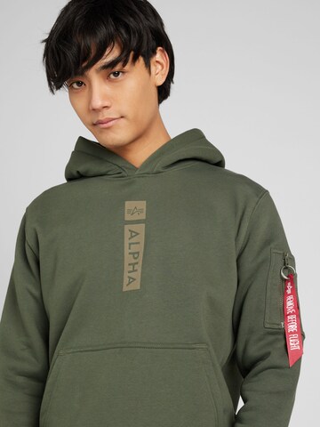 ALPHA INDUSTRIES Sweatshirt in Green