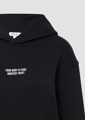 s.Oliver Sweatshirt in Black