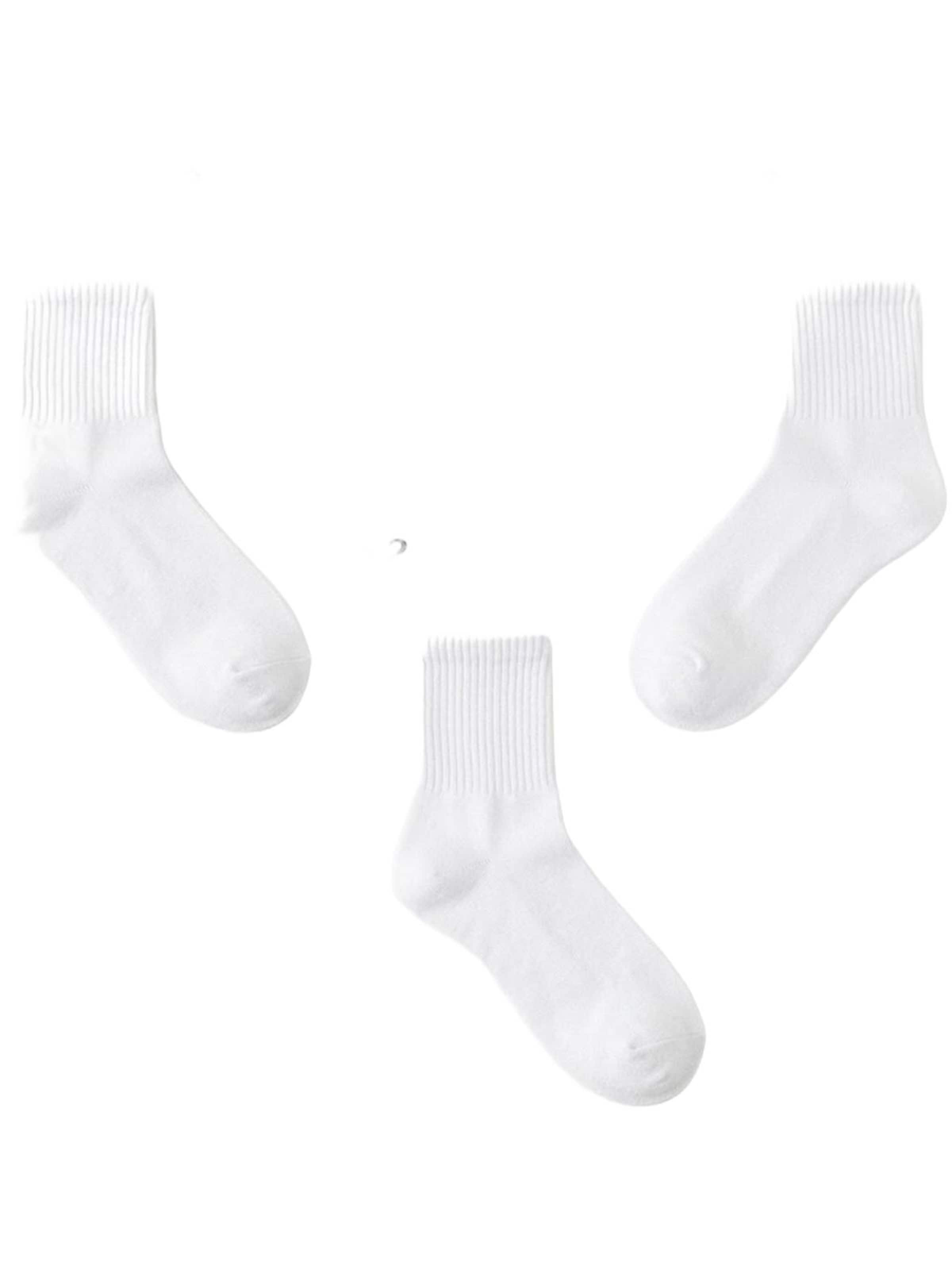 El Sueno - Calcetines 'Quarter Sportsocken' en blanco