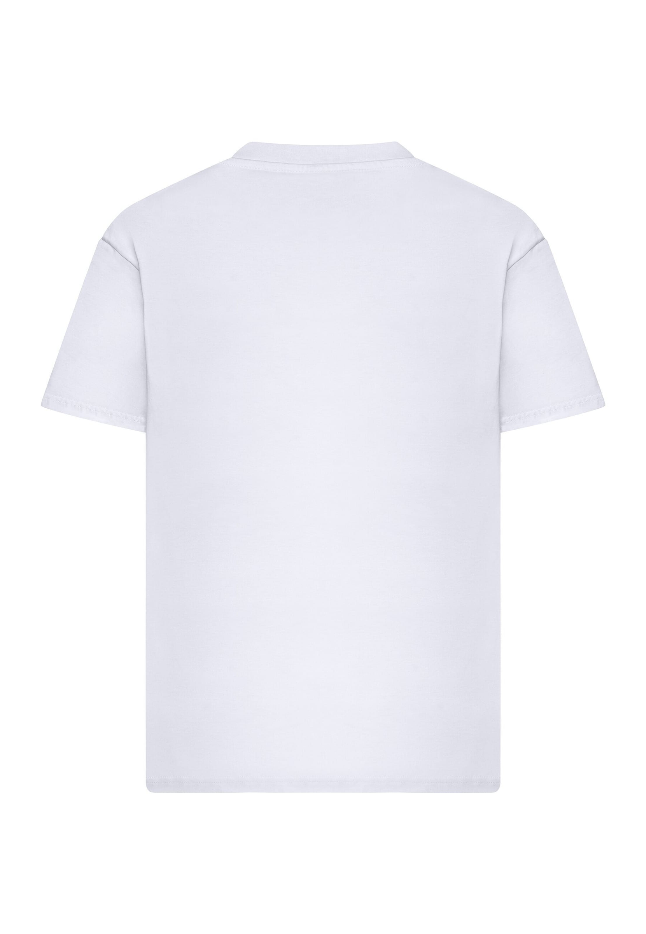 Merchcode Shirt 'Nirvana Live in New York' in Wit