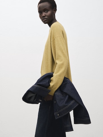 MANGO Sweater 'NEKKO' in Green