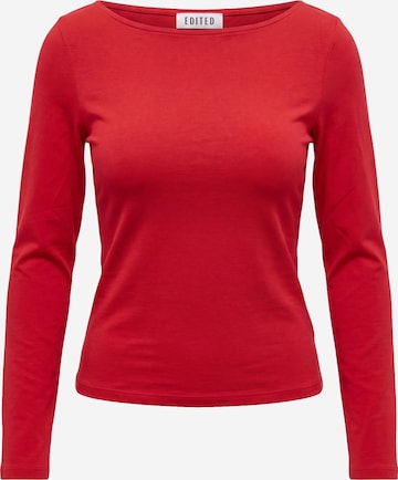 EDITED Shirt 'Raven' in Rot: Vorderseite