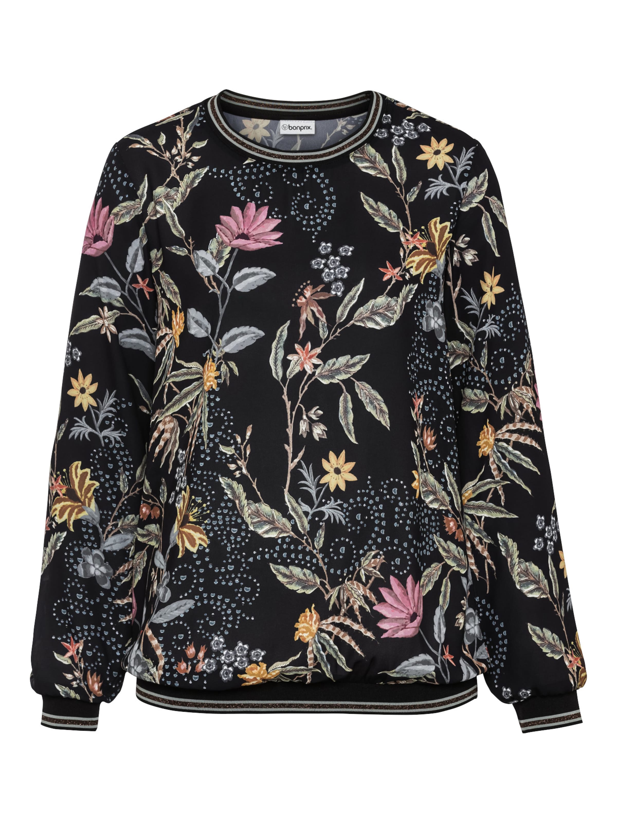 Camicia da donna di bonprix in nero: frontale
