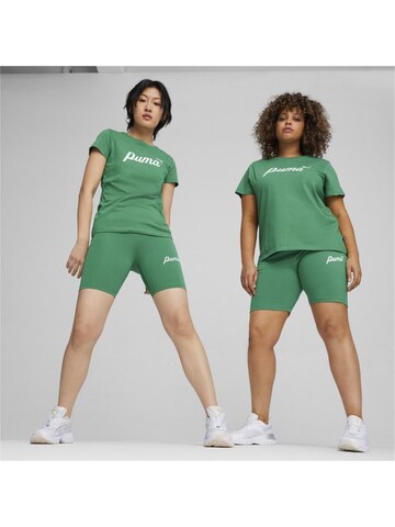 PUMA Shirt 'Ess+ Script'‌‌‌‌‌‌‌‌‌‌ in Grün