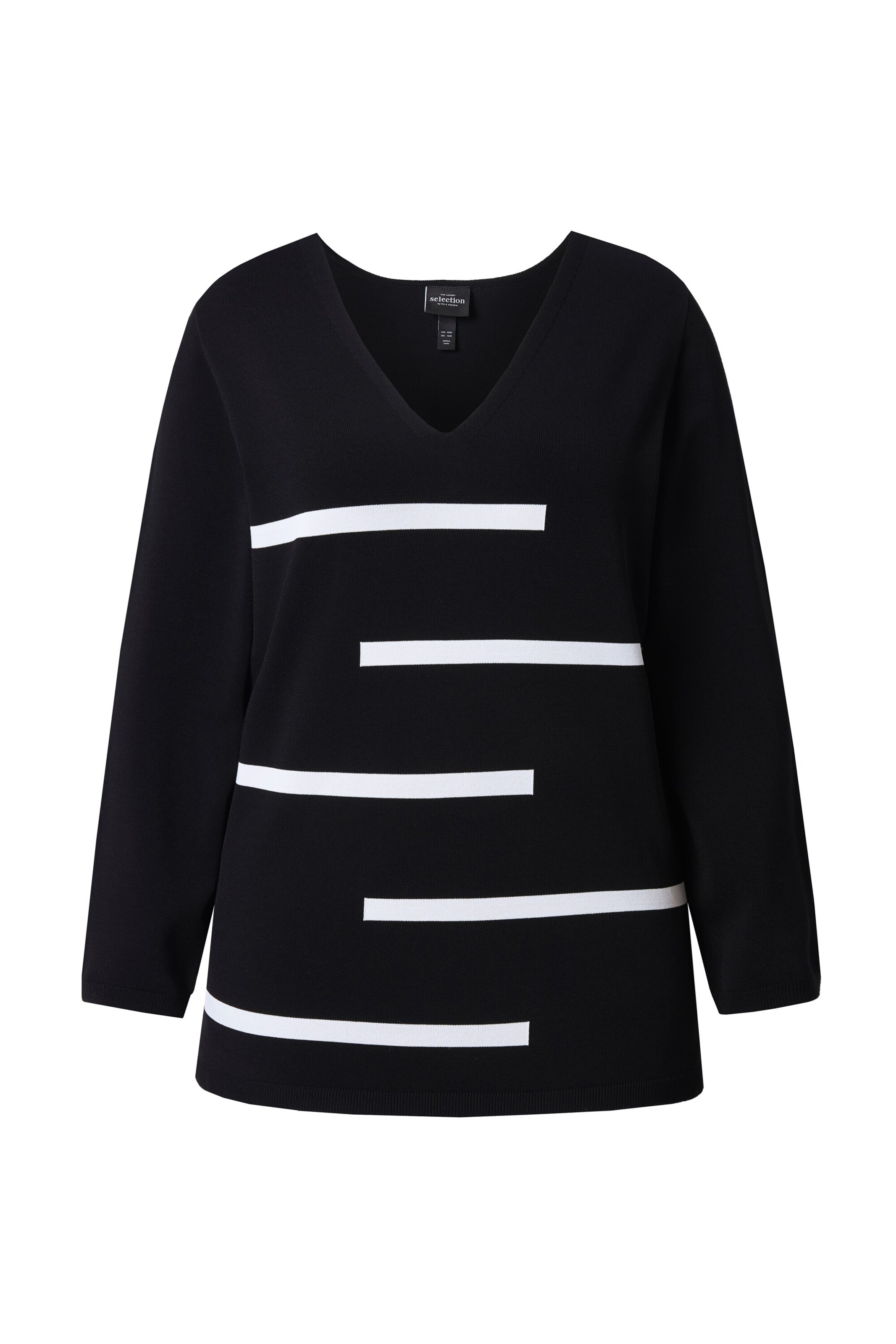 Ulla Popken Pullover in Schwarz: Vorderseite