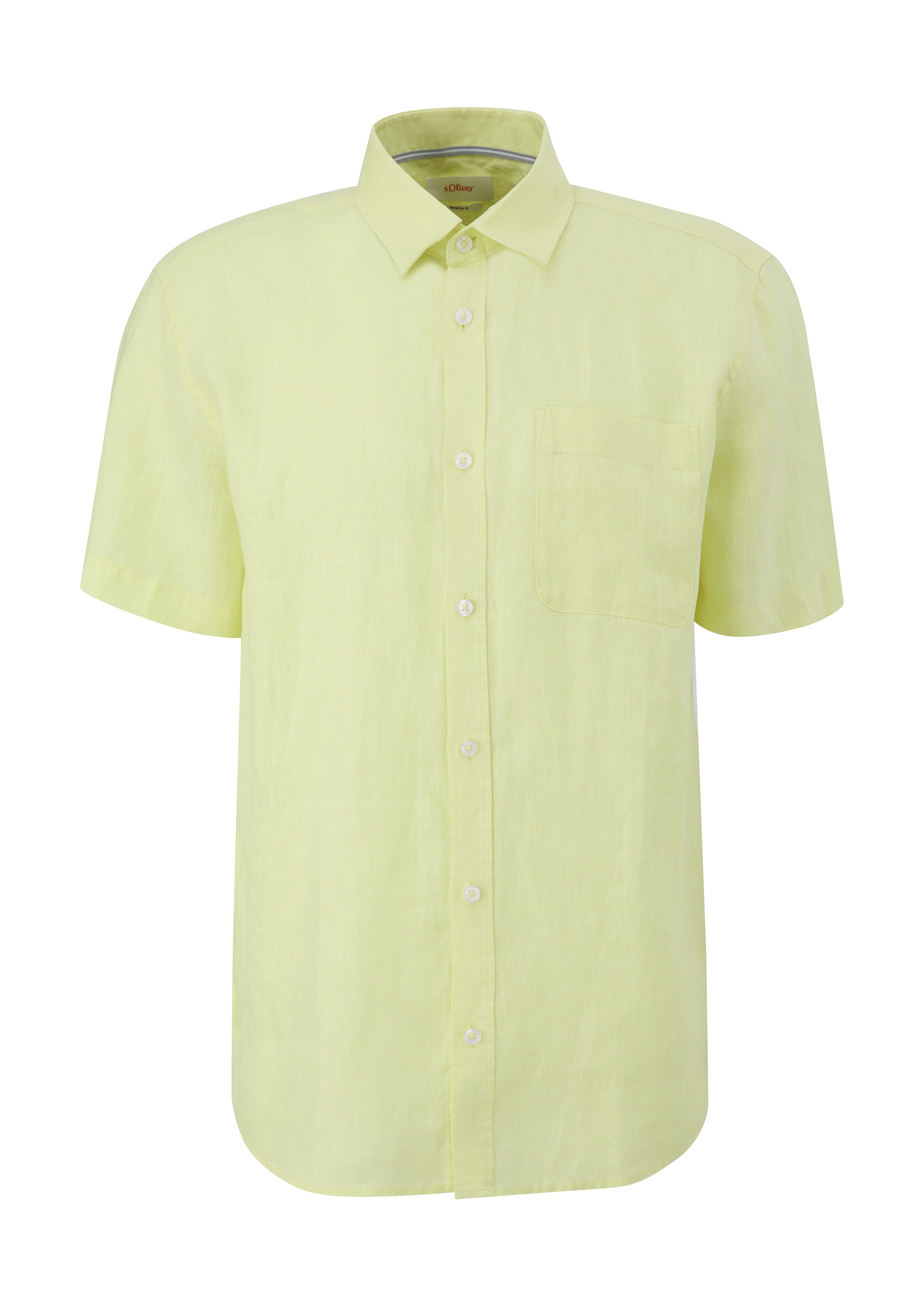 s.Oliver Button Up Shirt in L in Yellow, Item view