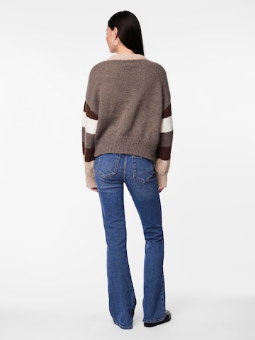 PIECES Sweater 'SOPA' in Brown