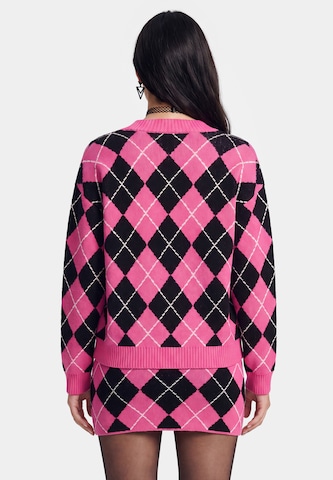 myMo ROCKS Knit Cardigan 'Rock' in Pink