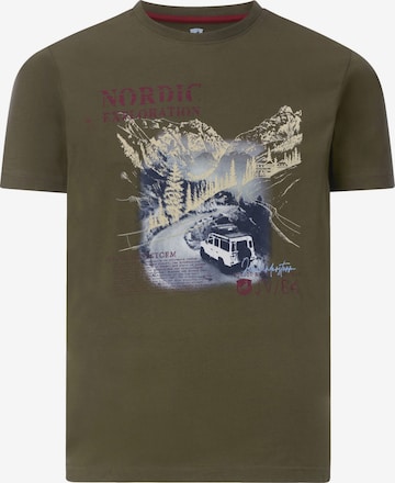 Jan Vanderstorm T-Shirt 'Hakse' in Grün: Vorderseite