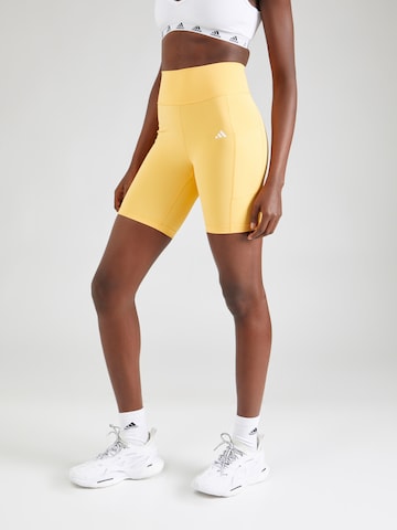 Skinny Pantaloni sportivi 'Optime' di ADIDAS PERFORMANCE in giallo: frontale