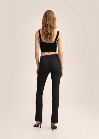 MANGO Flared Broek 'Amy' in Zwart