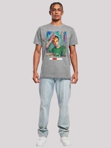T-Shirt 'Big Bang Theory TV Serie Sheldon Loser Painting' F4NT4STIC en gris