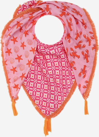 Zwillingsherz Tørklæde i pink: forside