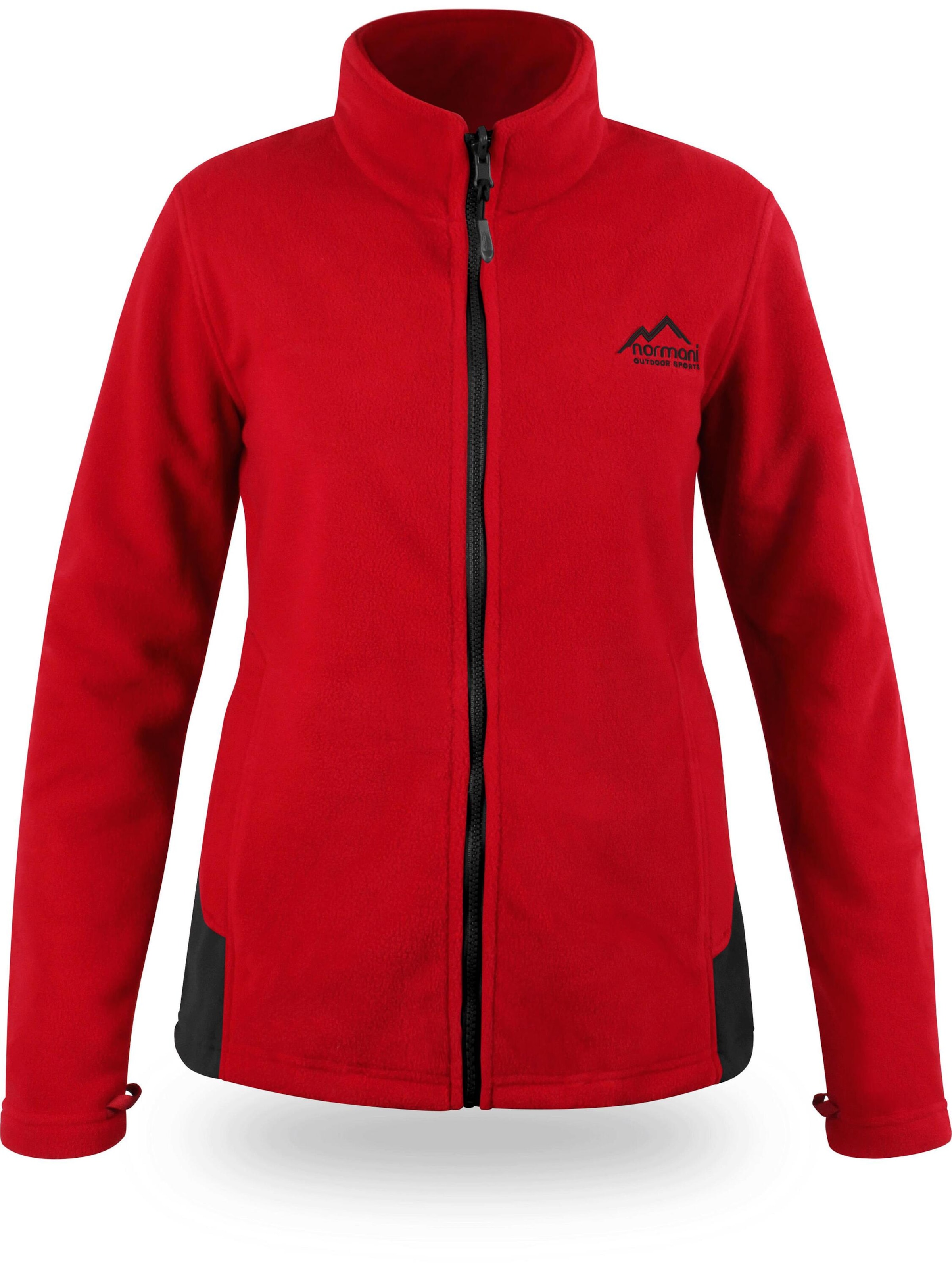 Veste en polaire fonctionnelle 'Ivalo' normani en rouge : devant