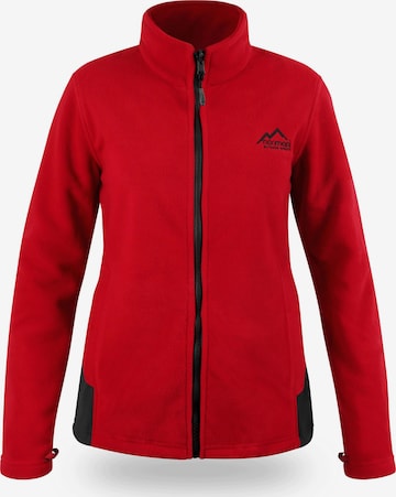 normani Functionele fleece jas 'Ivalo' in Rood: voorkant